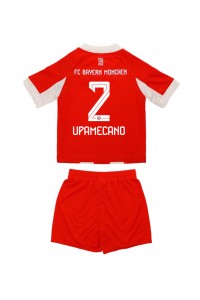 Bayern Munich Dayot Upamecano #2 Babytruitje Thuis tenue Kind 2025-26 Korte Mouw (+ Korte broeken)